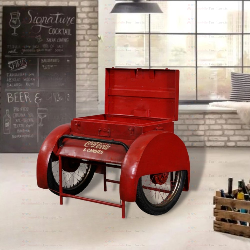 Vintage Industrial Style Coca Cola Trailer